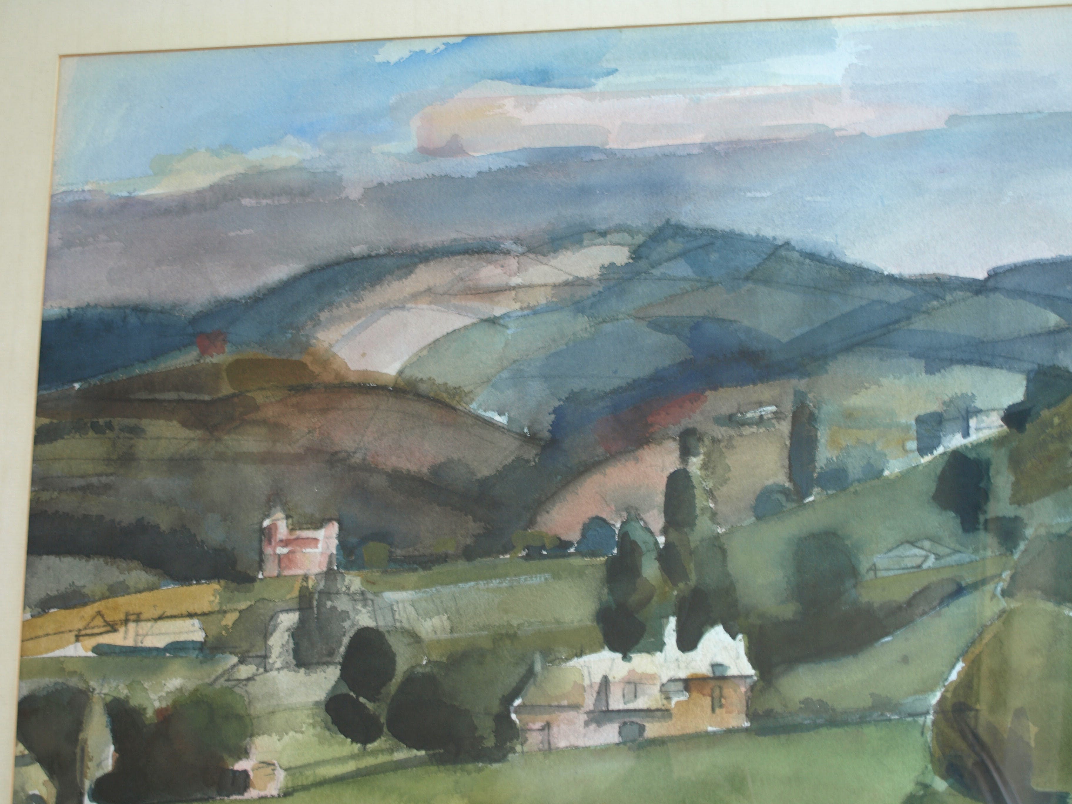 Jan Engelman - Landschap – gesigneerd & ingelijst – 1976 kopen? Bied vanaf 50!