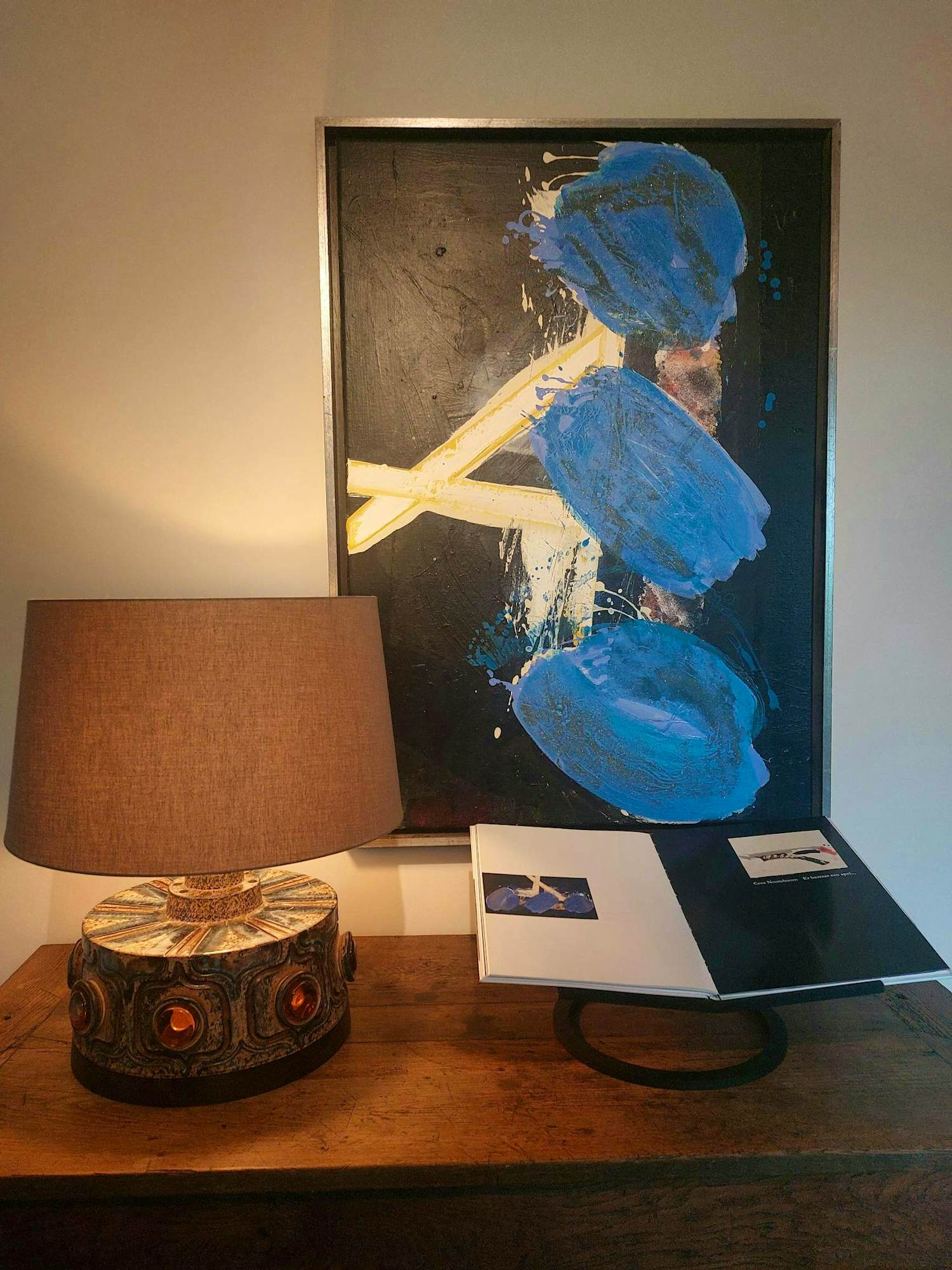 Arty Grimm - Gemengde techniek, izgs, opgenomen in oeuvre-catalogus verkocht voor € 1000!