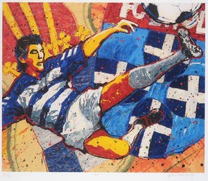 Adje Vandenberg - Zeefdruk, FC Zwolle - Ingelijst kopen? Bied vanaf 1!