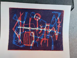 Jan Loman - Abstracte voorstelling kopen? Bied vanaf 150!