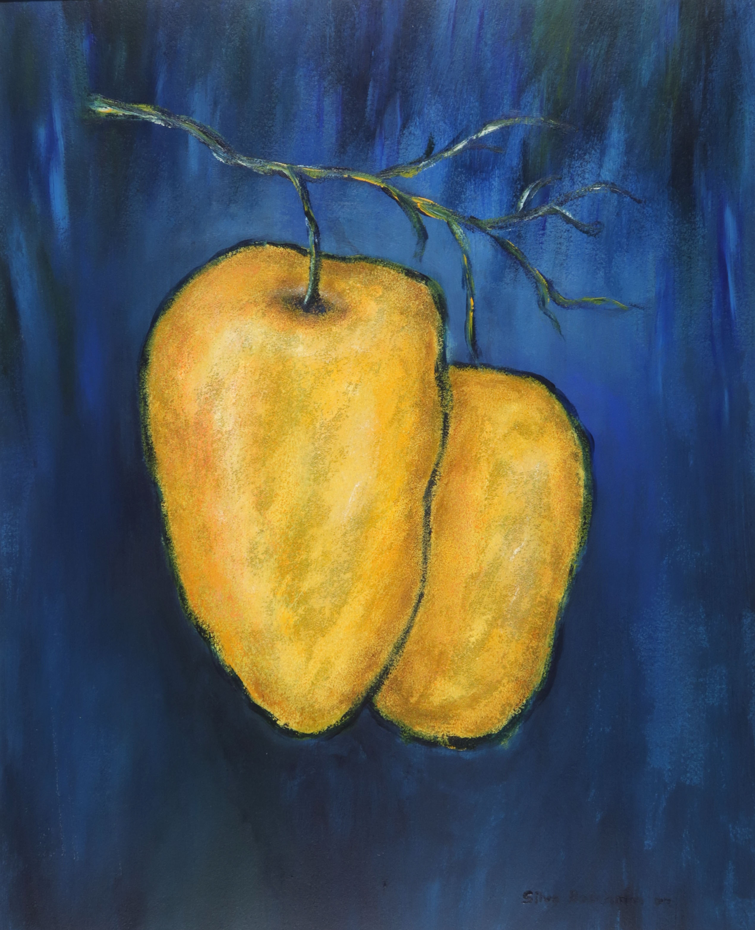 Silvo Boschman - Gemengde techniek op papier, Appels kopen? Bied vanaf 35!