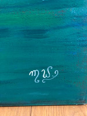 Maartje Wijngaarden - Schilderij blauw kopen? Bied vanaf 50!