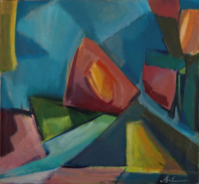 Dé van Leeuwen - Zonder titel - Acrylverf op doek - 1977 - gesigneerd kopen? Bied vanaf 15!