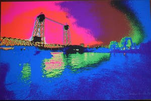 Henk van der Vet - De Hefbrug Rotterdam - 1987 kopen? Bied vanaf 50!