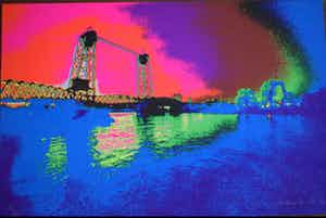 Henk van der Vet - De Hefbrug Rotterdam - 1987 verkocht voor € 50!