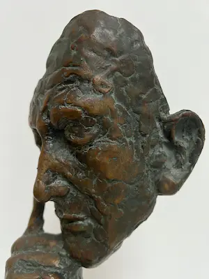 Brons (Onbekend) - bronzen sculptuur | 'De denker' kopen? Bied vanaf 1!