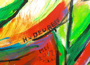 H. van Deuren - Acryl op doek, Zonder titel (Groot) kopen? Bied vanaf 1!