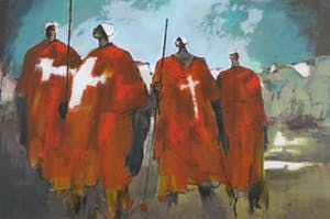 Machiel Hopman - Zeefdruk, Prayers - Ingelijst (Groot) kopen? Bied vanaf 1!