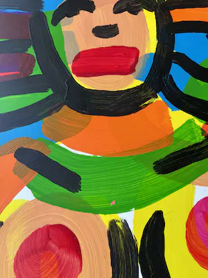 Jacob Kanbier - Acryl op papier: zonder titel - 2006 kopen? Bied vanaf 50!