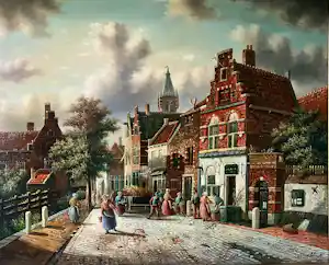 Jan Beekhout - Stadsgezicht vendu pour 300€ !