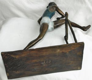 Brons (Onbekend) - Beeld , De Hordenloopster – gesigneerd “A.C.” kopen? Bied vanaf 10!