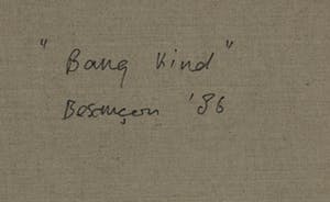 Philip Besancon - Acryl op doek, Bang kind- Ingelijst kopen? Bied vanaf 1!