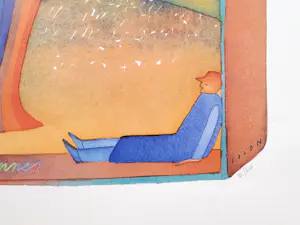 Jean Michel Folon - Reizen in een koffer, Een groet uit de Ardennen, Offsetlithografie kopen? Bied vanaf 80!