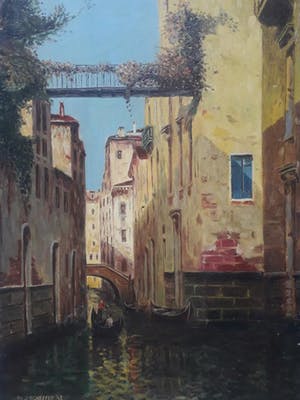 Niet of onleesbaar gesigneerd - TH.J.Scheffer 1942. Venetie. kopen? Bied vanaf 10!