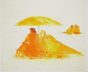 Wil Willemsen - Zeefdruk, Strand kopen? Bied vanaf 1!