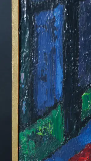 Ferry Slebe - Olieverf op board, Terrasje - Ingelijst kopen? Bied vanaf 400!