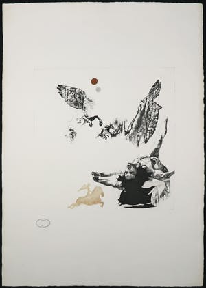 Gerti Bierenbroodspot - Ets, Gevallen engel kopen? Bied vanaf 50!