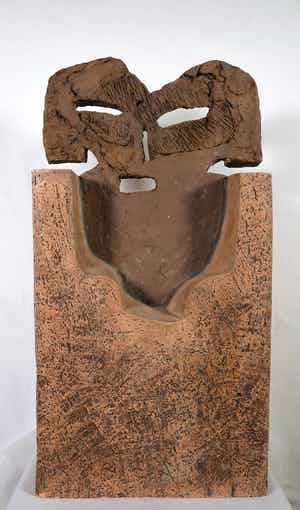 Hanneke Zuiderhoek - Terracotta object, Aegir (Zwaar) verkocht voor € 1!