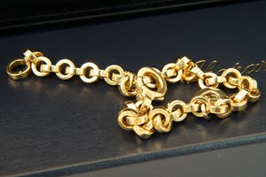 2058 - Chopard - Excl. "Happy Diamonds" 18 krt gouden Armband + diamanten hanger kopen? Bied vanaf 1960!