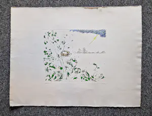 Pieter Holstein - grote handgekleurde ets "Kracht" - voor Prent 190 - potloodgesigneerd kopen? Bied vanaf 54!