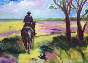 Dieuwer Elema - Ruiter op de hei kopen? Bied vanaf 200!