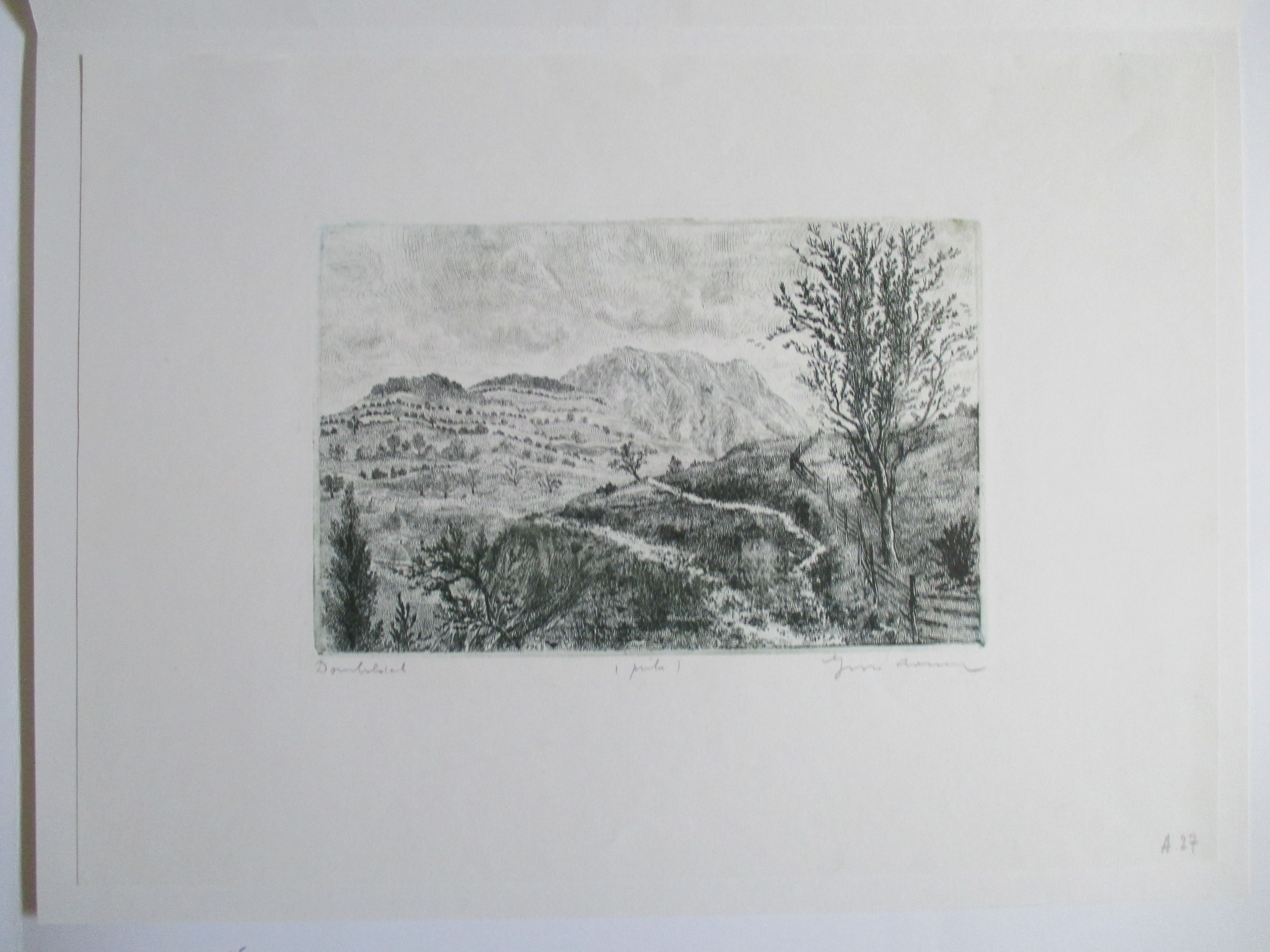 Arnold Gross - Ets landschap kopen? Bied vanaf 40!