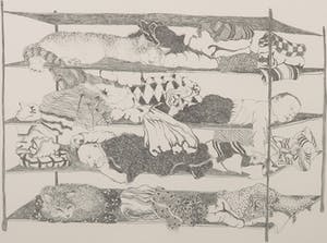 Judith Rosema - Litho, Al mijn geliefden - Ingelijst kopen? Bied vanaf 1!