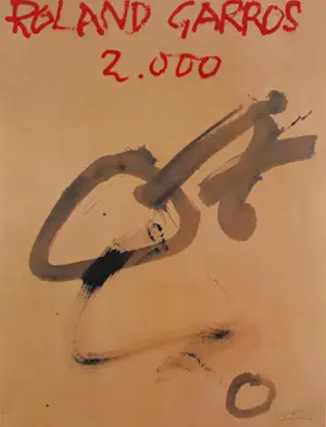 Antoni Tapies - Kleurenoffset-litho Affiche: ROLAND GARROS 2000 kopen? Bied vanaf 45!