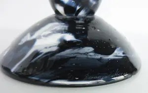 Bernard Heesen - de Oude Horn / Twee grote bokalen in licht- en donkerblauw kopen? Bied vanaf 250!