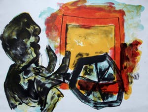 Jan Sierhuis - litho: Vrachtwagenchauffeur - 1995 kopen? Bied vanaf 70!