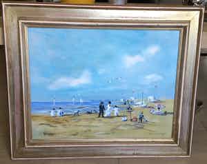 Henk Poeder - Strand bij scheveningen verkocht voor € 139!