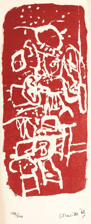 Corneille - Litho, Zonder titel verkocht voor € 100!