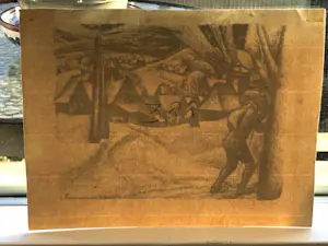 Leo Gestel - Twee litho's Ertsgebergte kopen? Bied vanaf 180!