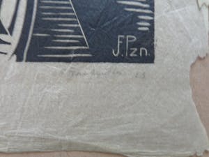 Jan Pzn. Franken - ACHTERBUURT / ZW-W HOUTSNEDE / 40x28cm / SIG / 1923 kopen? Bied vanaf 50!