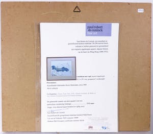 Wang Rong - Aquarel, Lotusbloem met vogel kopen? Bied vanaf 350!