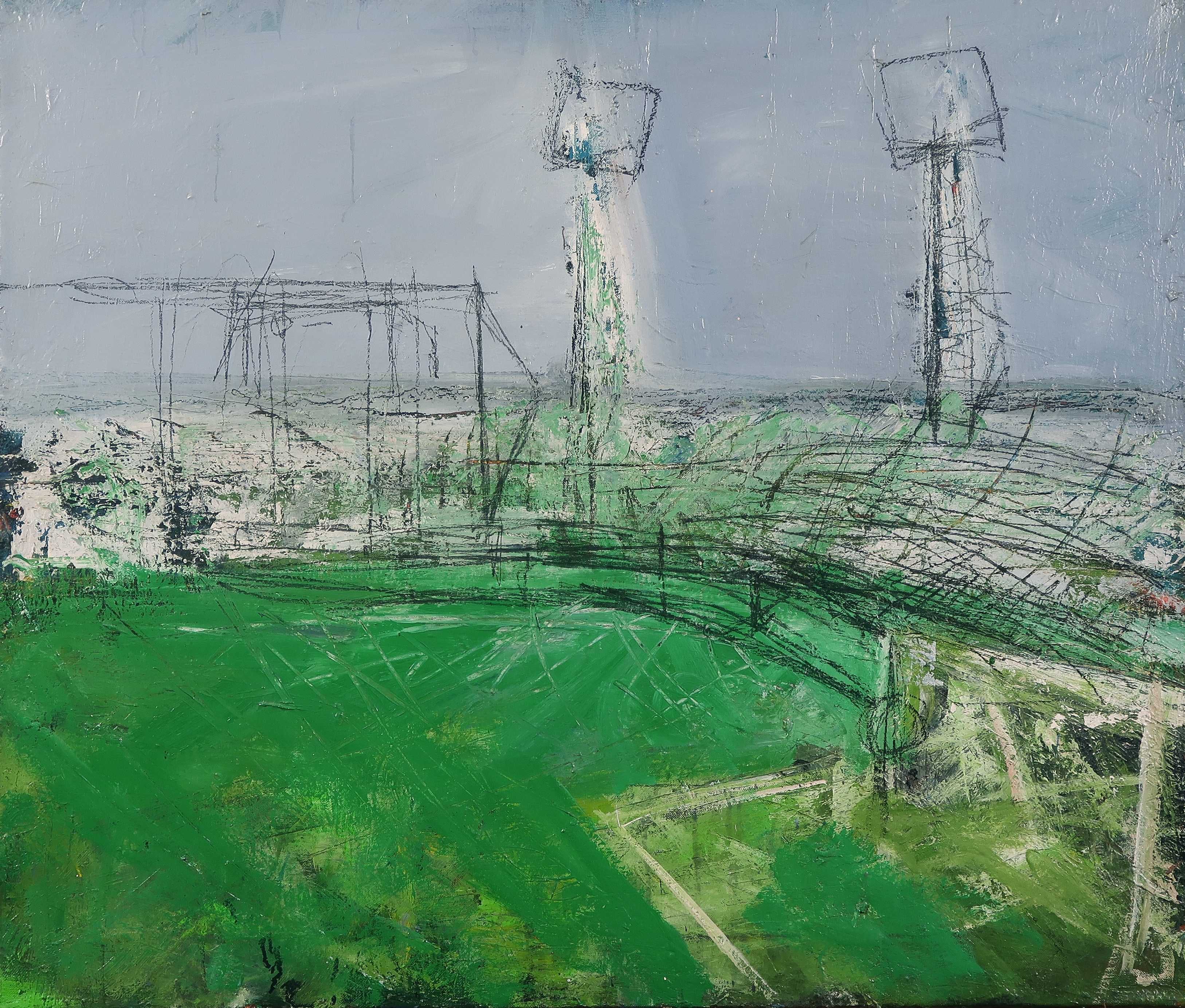 Lex Loman - Acryl op doek, Voetbalstadion Vitesse bij dag kopen? Bied vanaf 1!