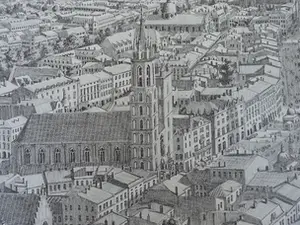 Stefan Bleekrode - Lithografie "Krakau" kaufen? Bieten Sie von 185!