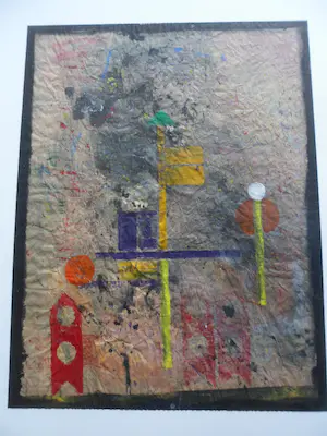 Hans Boomsma - Gemengde techniek op Japans papier kopen? Bied vanaf 50!