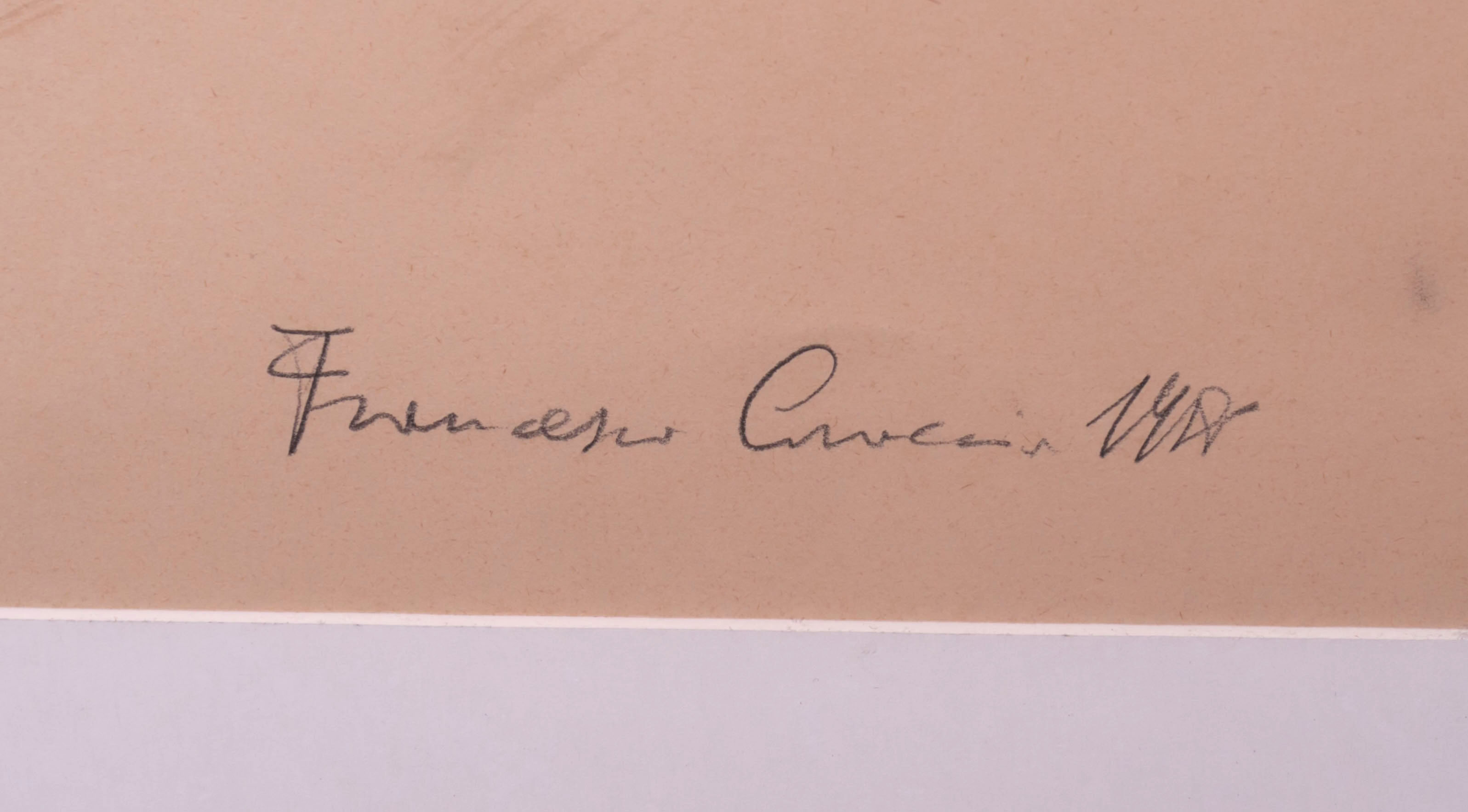 Francesco Caraccio - Gemengde techniek op papier, o.a. gouache, Storia d'amome - Ingelijst (Groot) kopen? Bied vanaf 100!