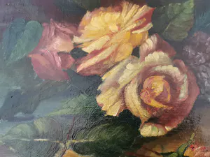 Niet of onleesbaar gesigneerd - Stilleven rozen kopen? Bied vanaf 1!