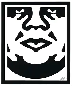 Shepard Fairey - Farboffsetlithografie OBEY CREAM Handsigniert vendu pour 85€ !