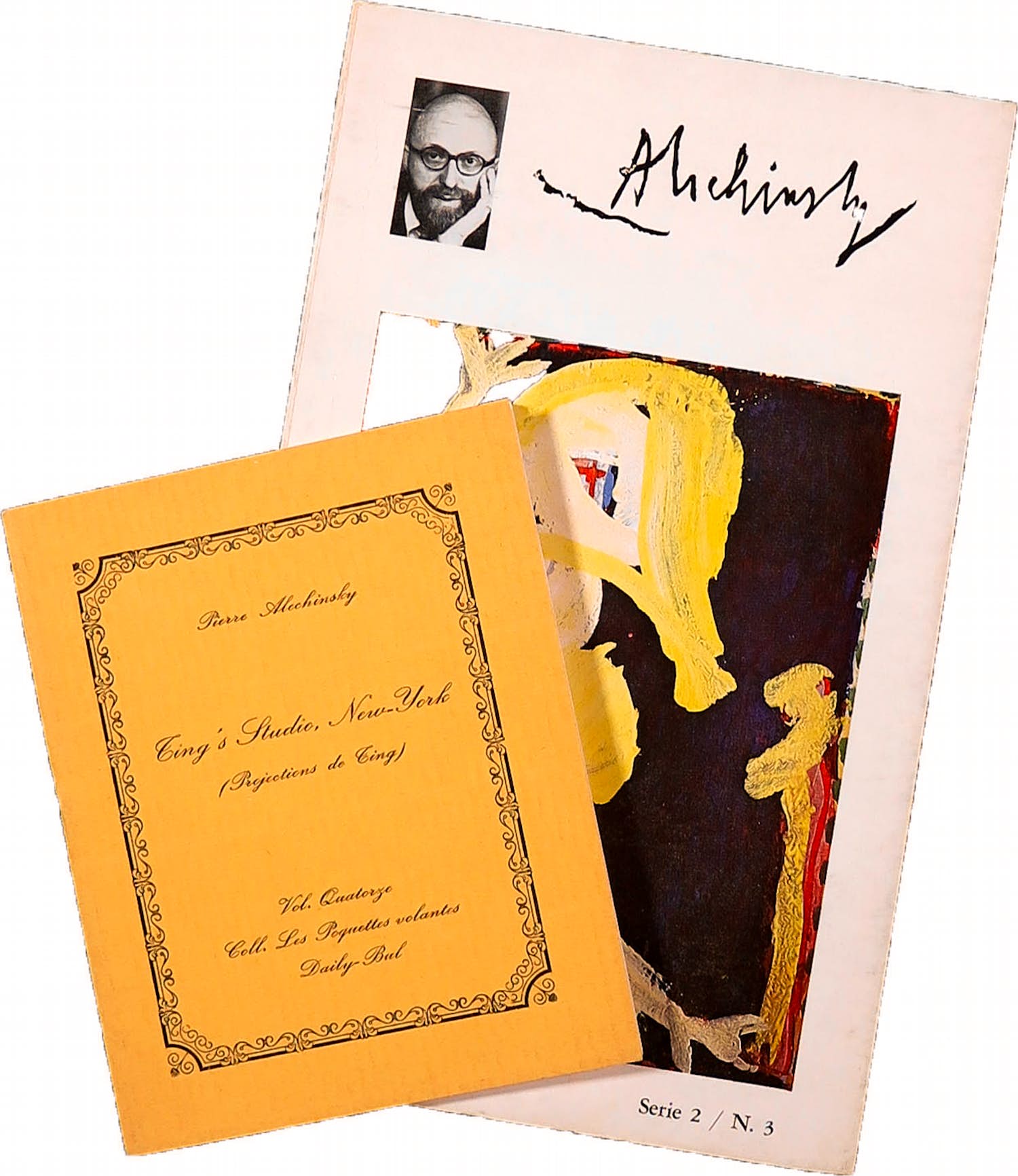 Pierre Alechinsky - Lot van twee kunstpockets met originele litho's kopen? Bied vanaf 1!