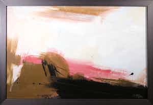 Wijm Bos - Acryl op paneel, Landschap verkocht voor € 1!