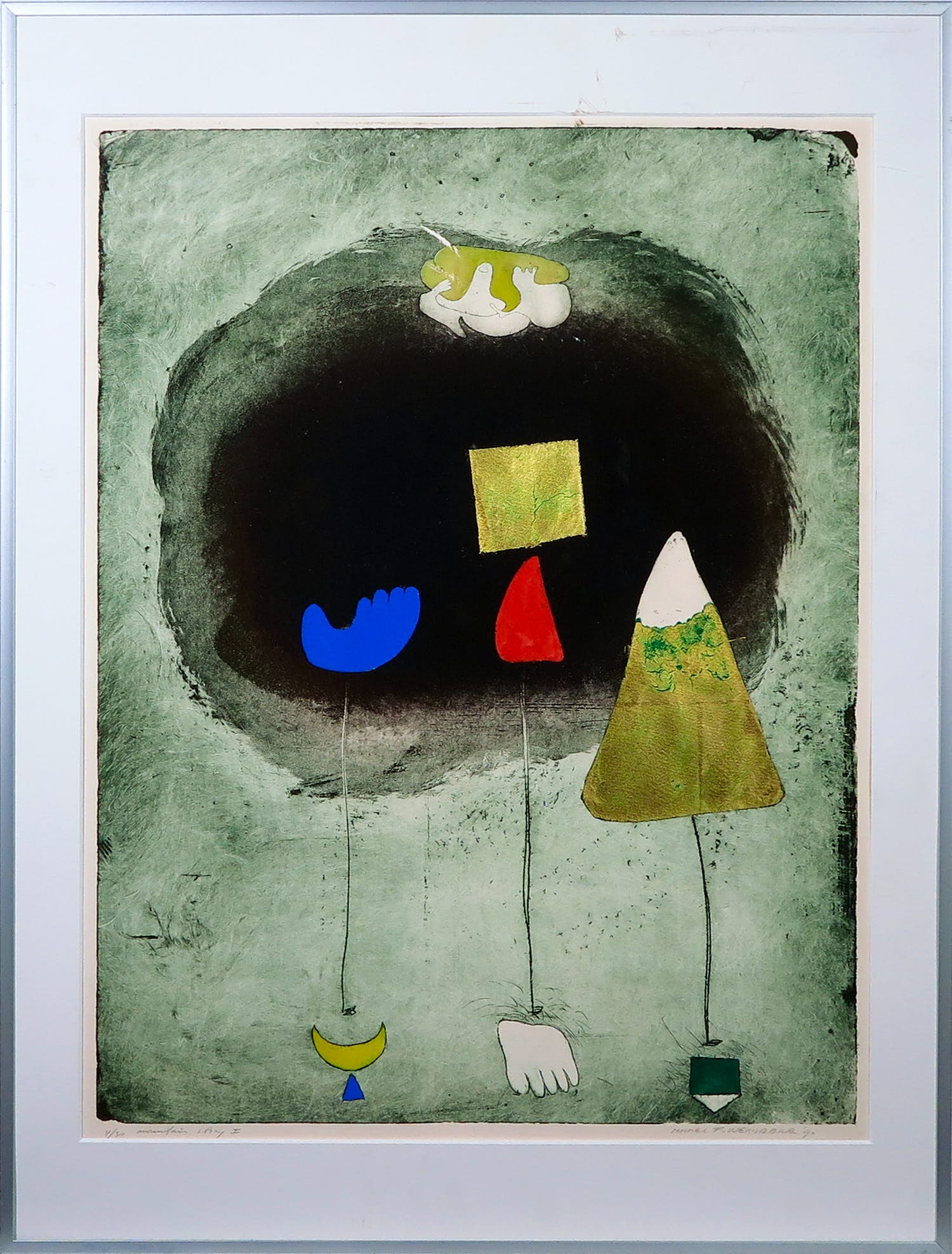 Michel van Overbeeke - Kleurenets, Mountain story I - Ingelijst kopen? Bied vanaf 1!