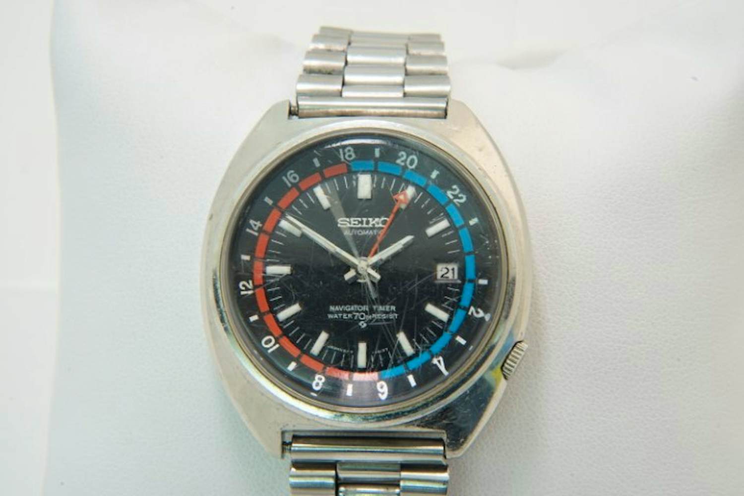 55 - Stalen Unisex polshorloge met band Seiko Navigator Automaat 6117-6410 kopen? Bied vanaf 40!
