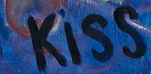 Kiss Riemvis - Olieverf op doek, z.t. Poppenspeler kopen? Bied vanaf 1!