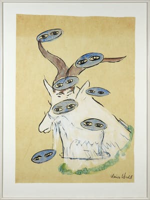 Elvira Wersche - Aquarel, Zonder titel - Ingelijst kopen? Bied vanaf 1!