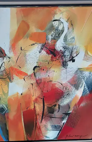 Peter Meijer - Schitterend origineel schilderij Man met Barret ingelijst kopen? Bied vanaf 375!