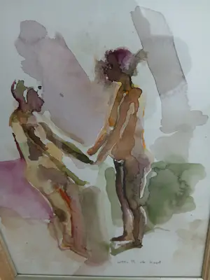 Otto B. de Kat - Onbekend. Een naakte man en vrouw kopen? Bied vanaf 175!