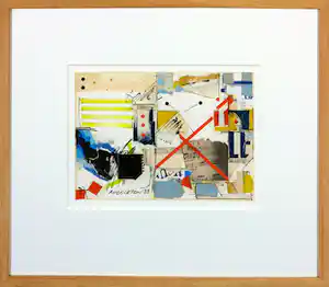 Sam Middleton - Collage, Zonder titel - Ingelijst verkauft für € 270!